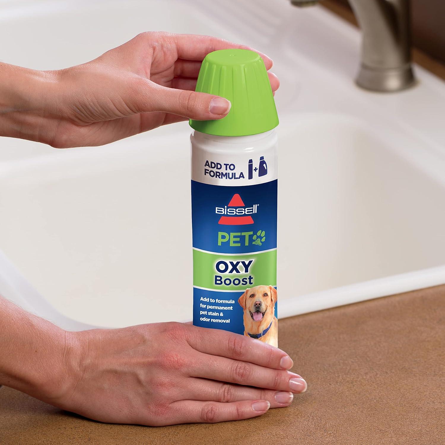 BISSELL Pet Oxy BOOST 16oz. Enhancing Carpet & Upholstery Formula - 16131: Non-Toxic Cleaner, Stain Remover, Fresh Scent