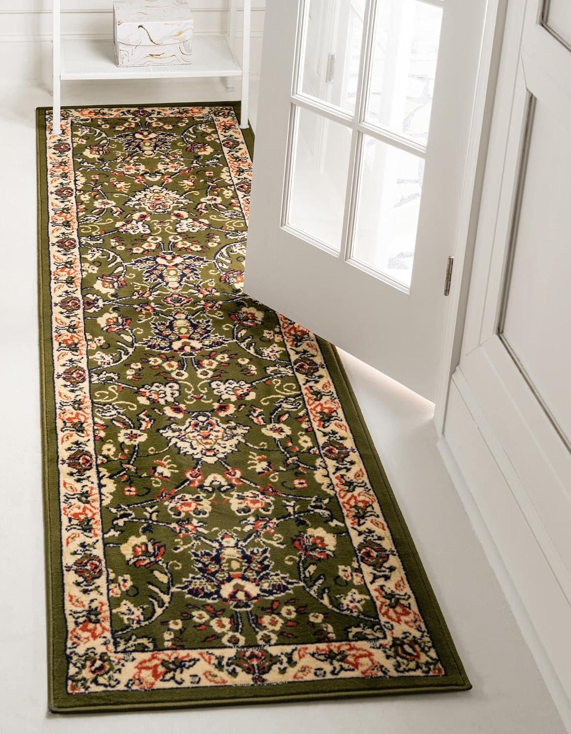 Unique Loom 2' 2 x 8' 2 Sialk Hill Washington Black Area Rug