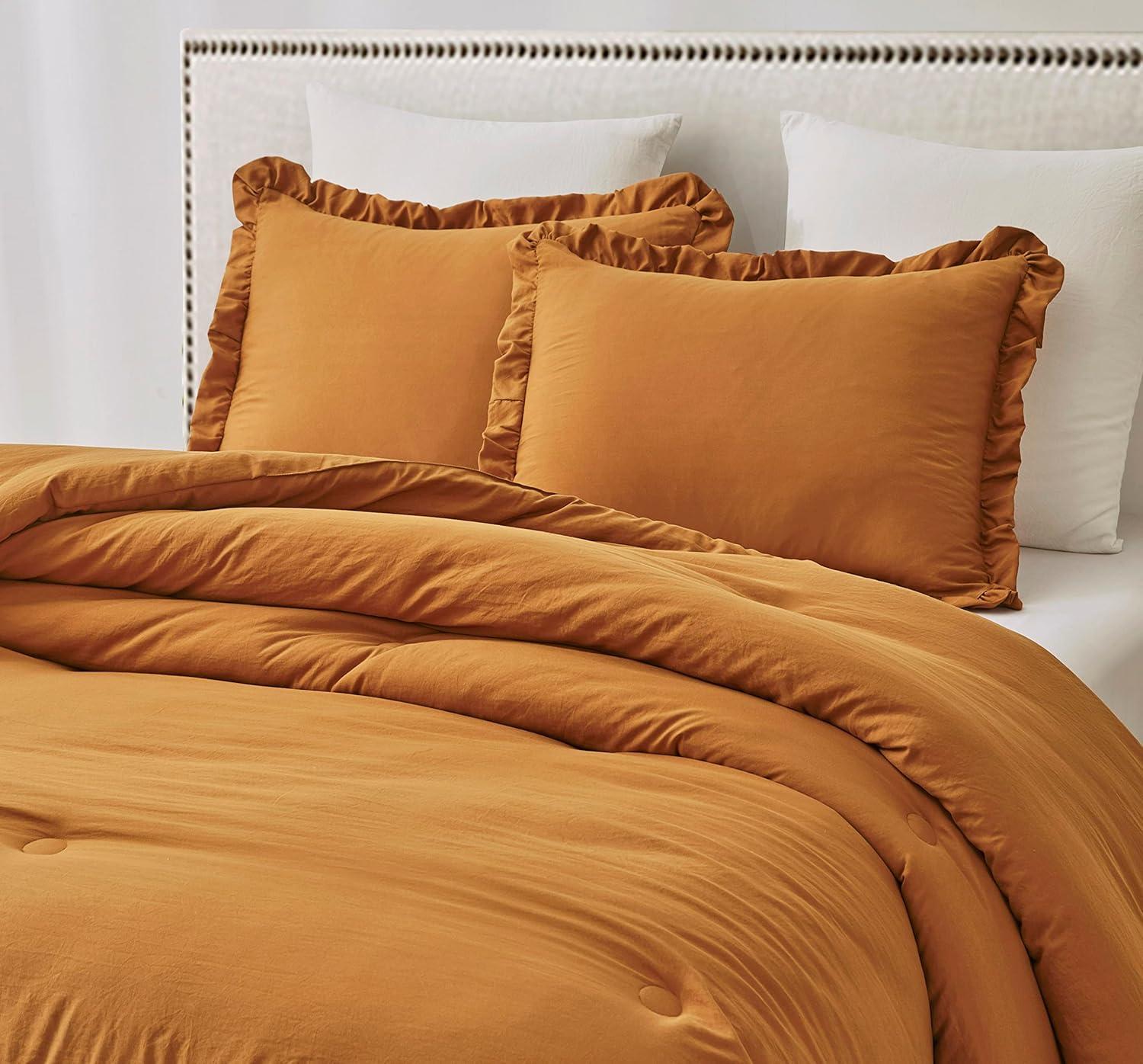 Nora Ruffled Microfiber Comforter Set