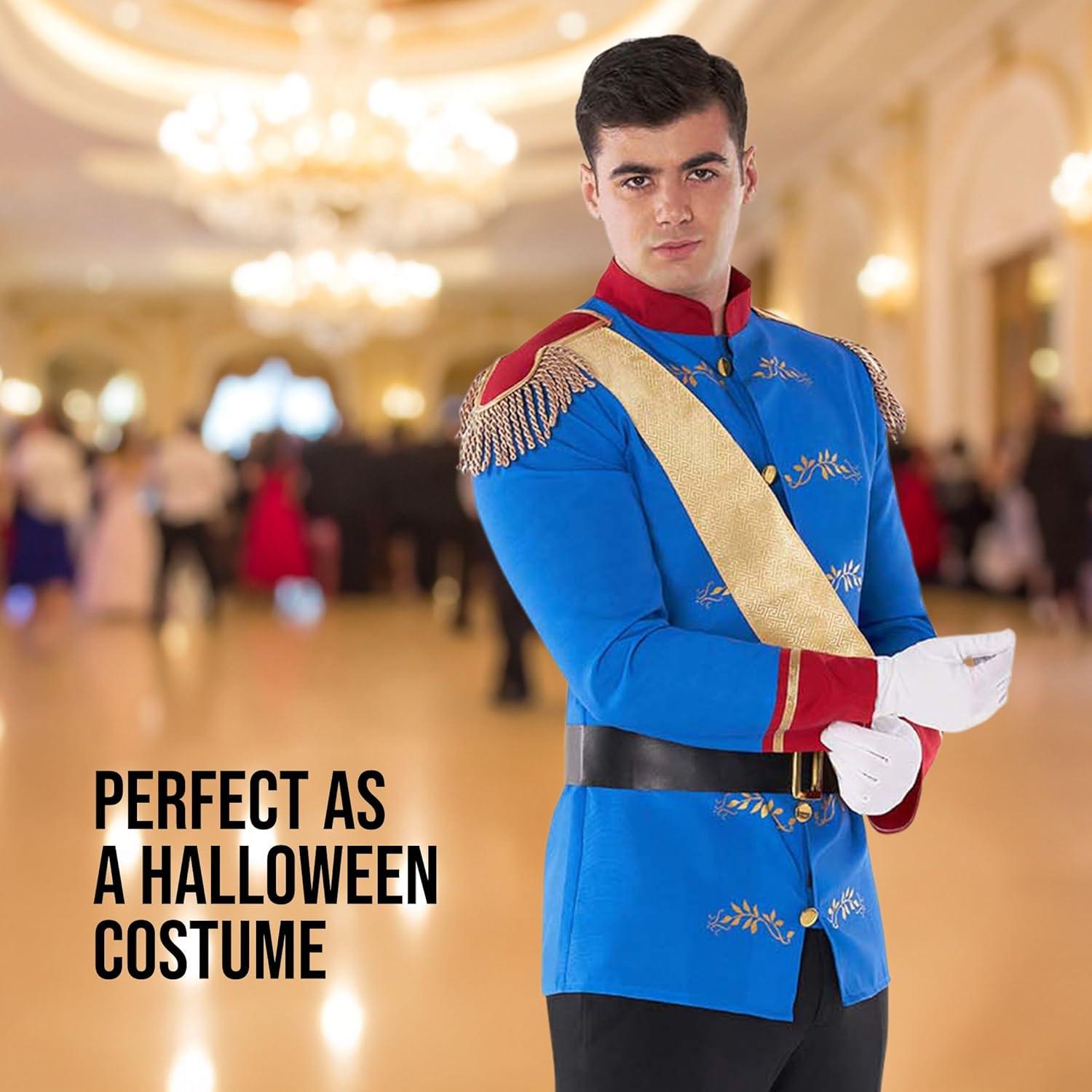 Morph Mens Prince Charming Costume Adult Fairy Tale Halloween Fairytale Halloween Red 12-18 Months