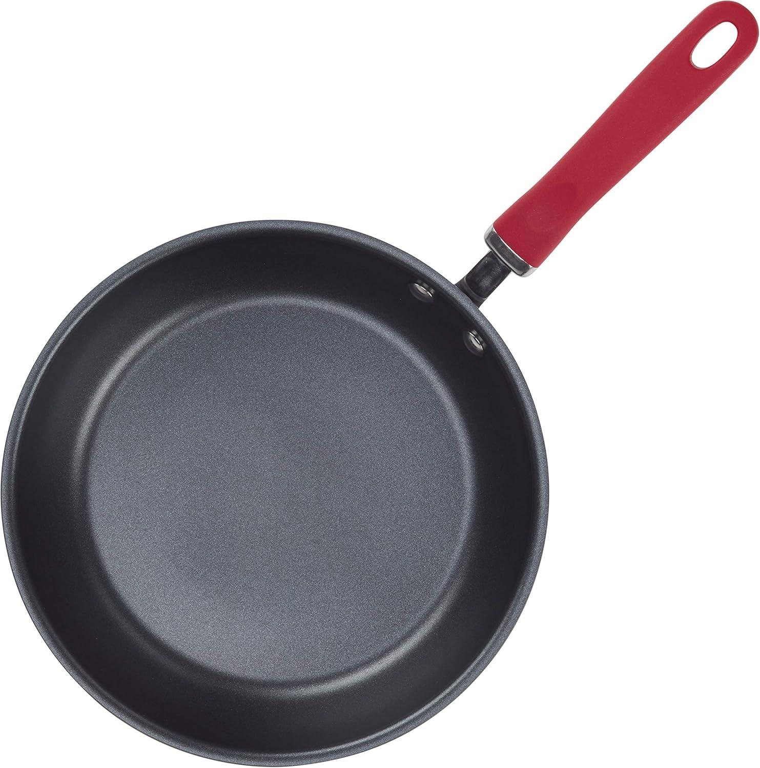 Rachael Ray Rachael Ray Create Delicious Hard Anodized Aluminum Nonstick Deep Frying Pan, 10.25-Inch