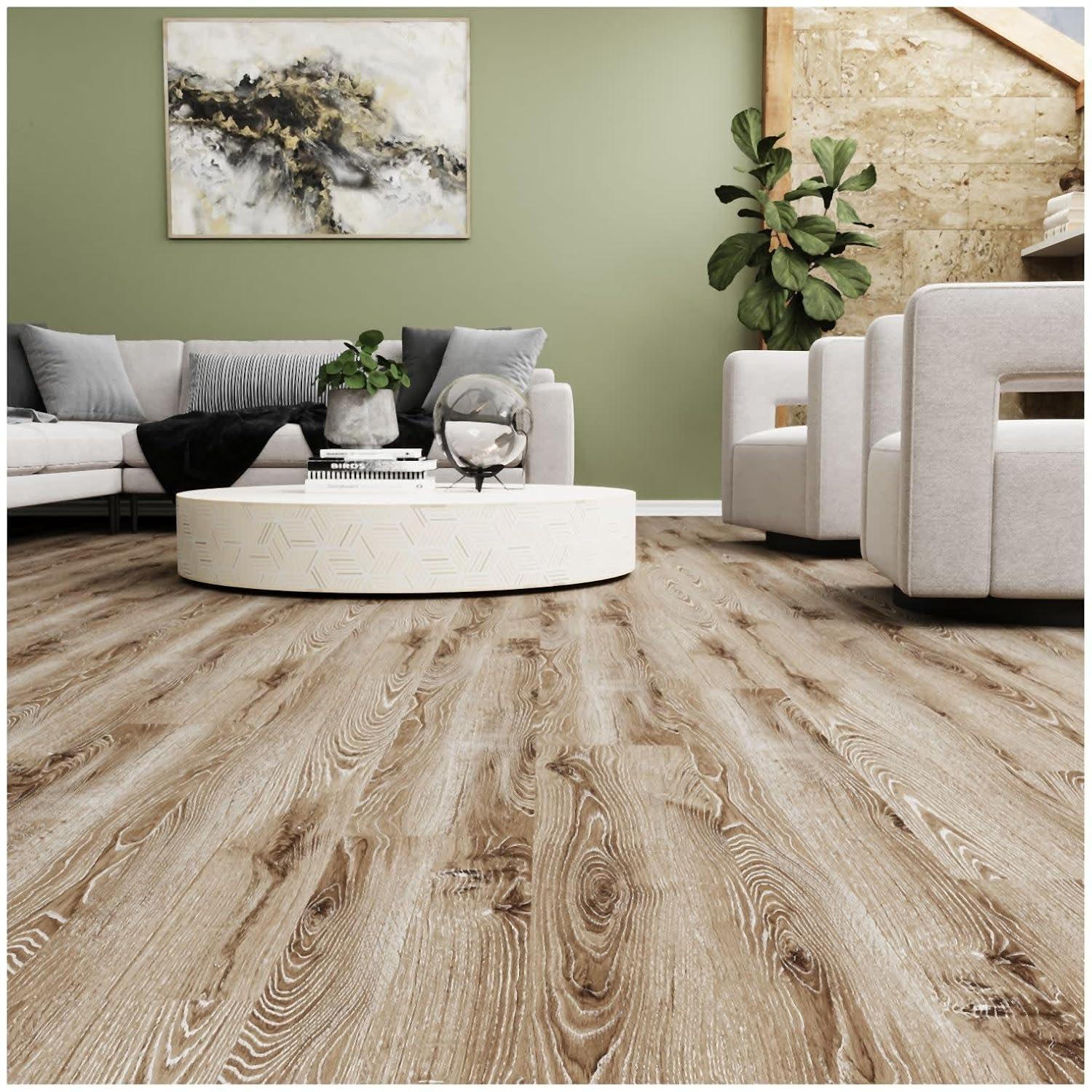 MaxCore Ultra 28mil x 7.3" W x 48" L Click Lock Luxury Vinyl Plank Flooring