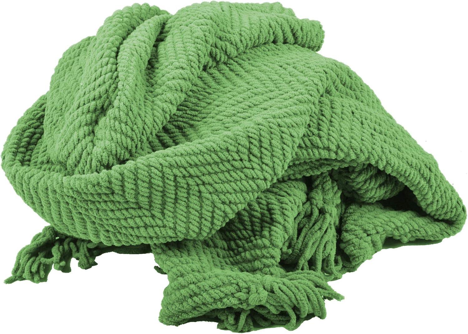 Home Soft Things Tweed Knitted Throw Blanket