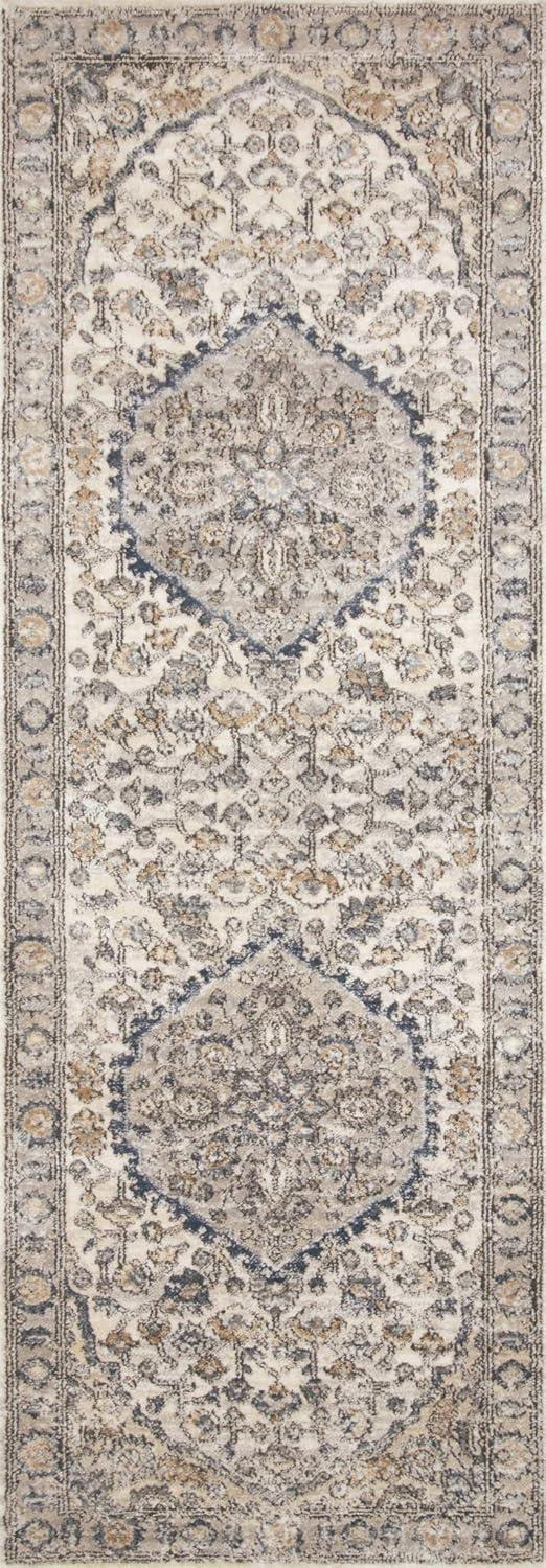 Loloi Teagan Natural / Lt. Grey 2'-8" x 13' Runner Rug