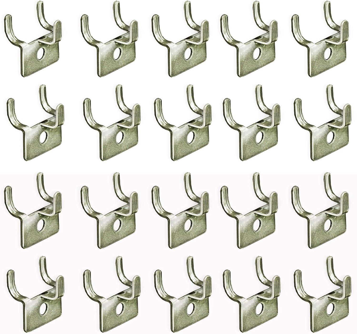 Azar Displays Metal Prong U-Hook, 20-Pack (Set of 20)