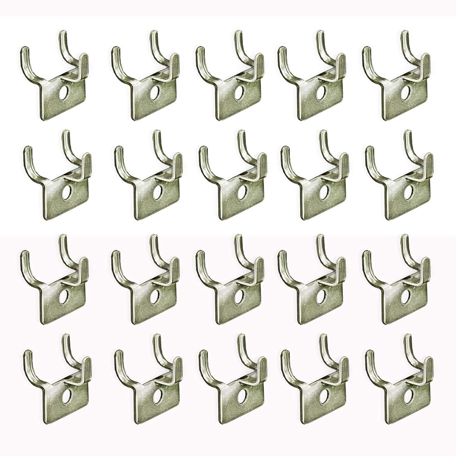 Azar Displays Metal Prong U-Hook, 20-Pack (Set of 20)