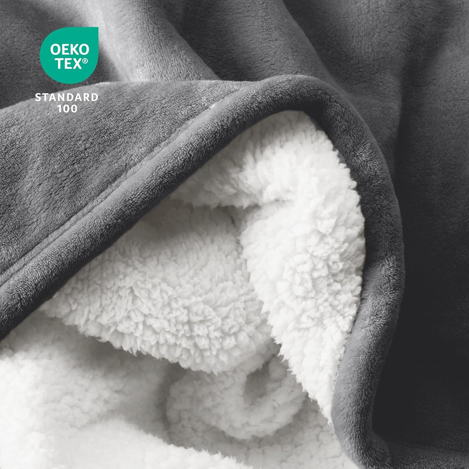 Bare Home Sherpa Fleece Blanket