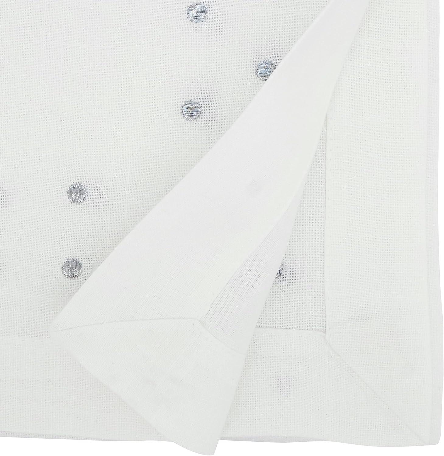 Saro Lifestyle Charming Polka Dot Table Runner with Classic Design