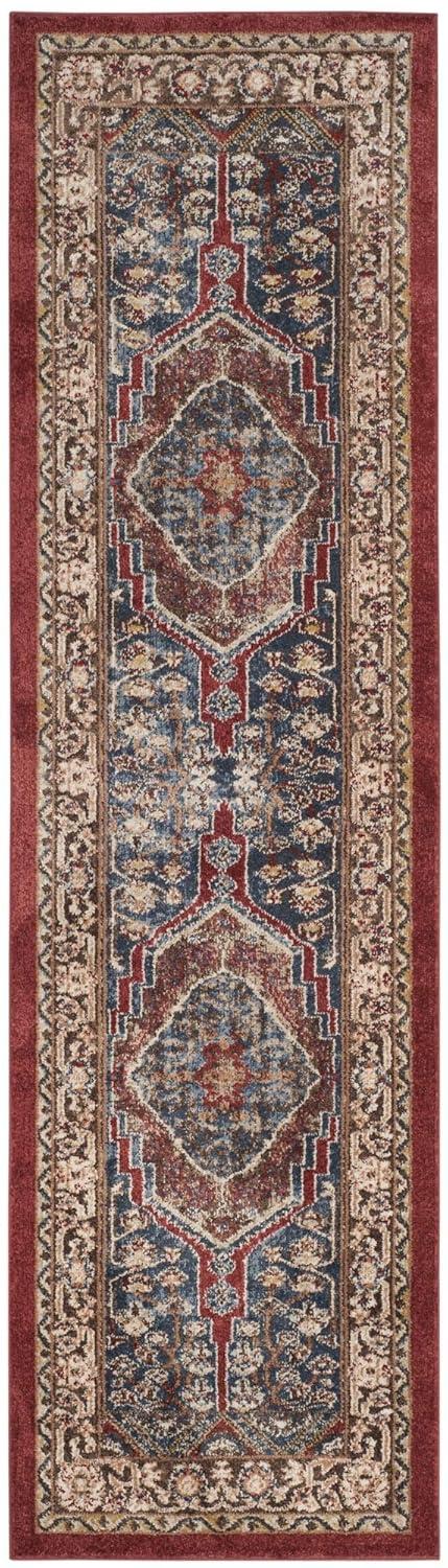 SAFAVIEH Bijar Kagan Traditional Area Rug, Royal/Brown, 3' x 5'