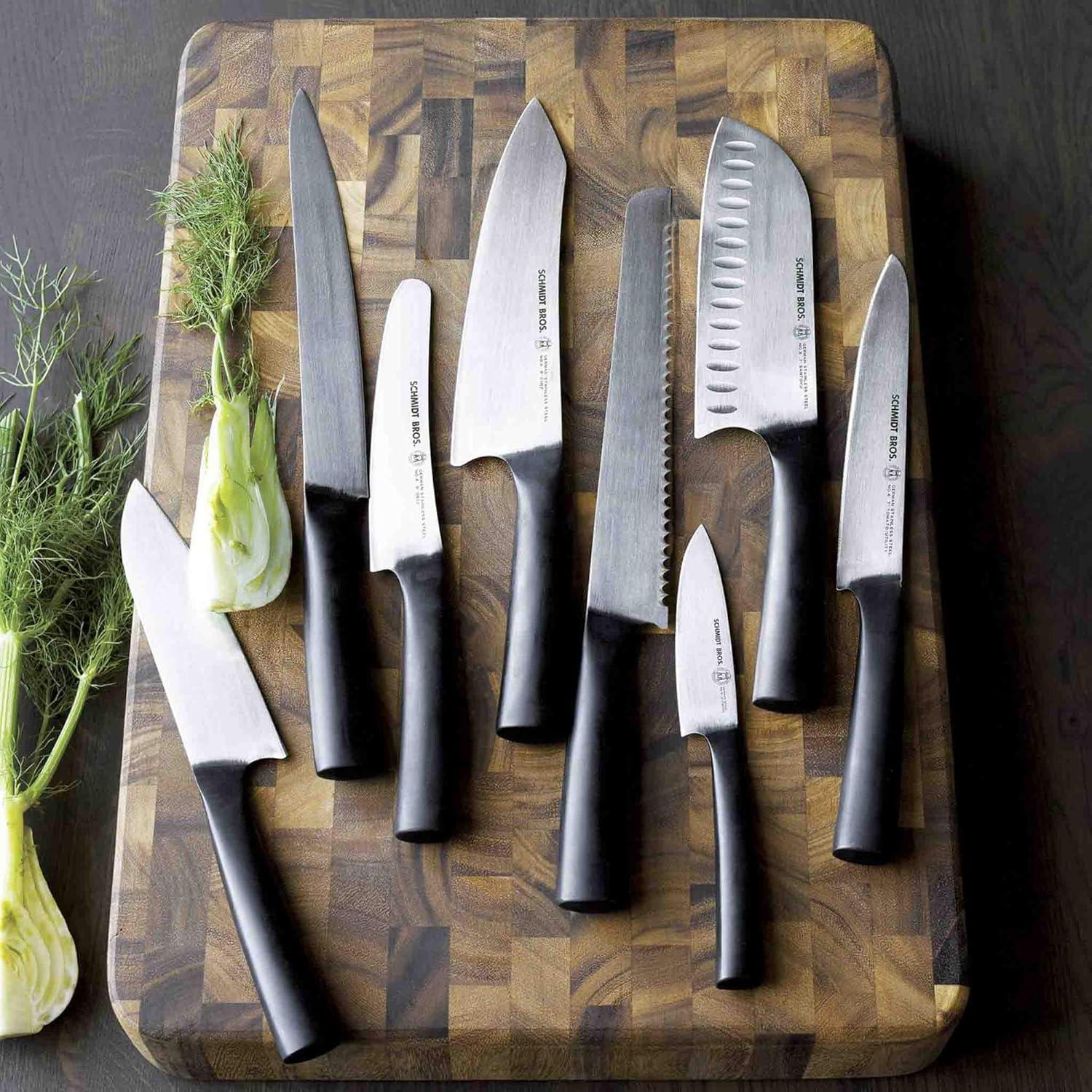 Schmidt Brothers ® Carbon 6 15-Piece Knife Block Set