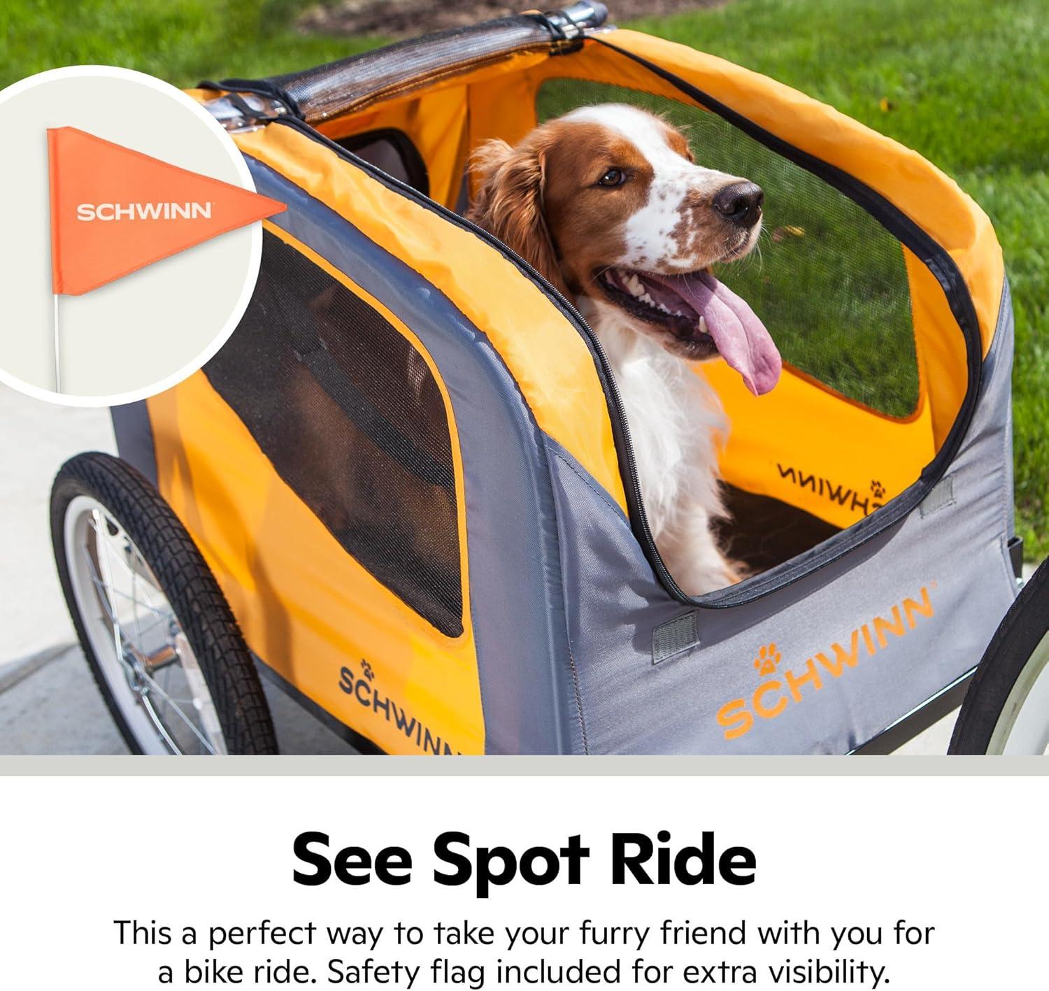 Schwinn Pet Trailer, Orange