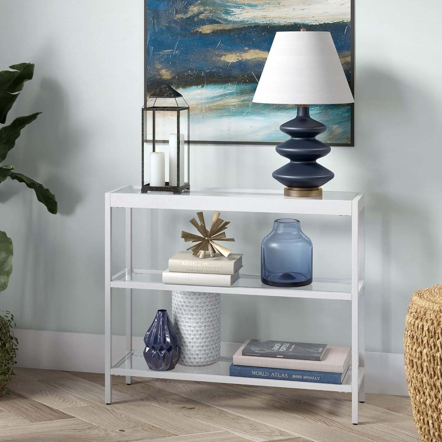 36" White Console Table - Henn&Hart