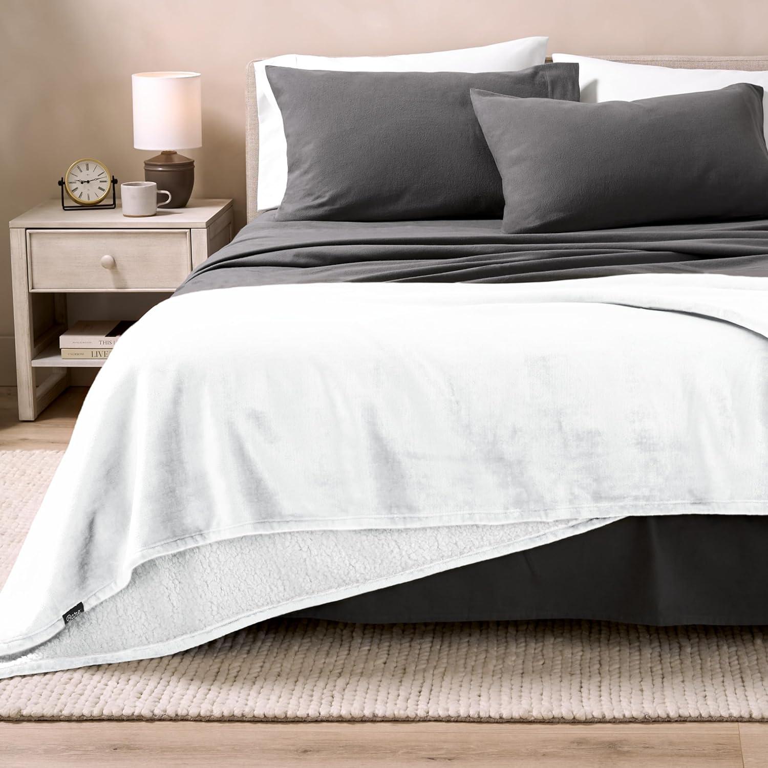 Bare Home Sherpa Fleece Blanket