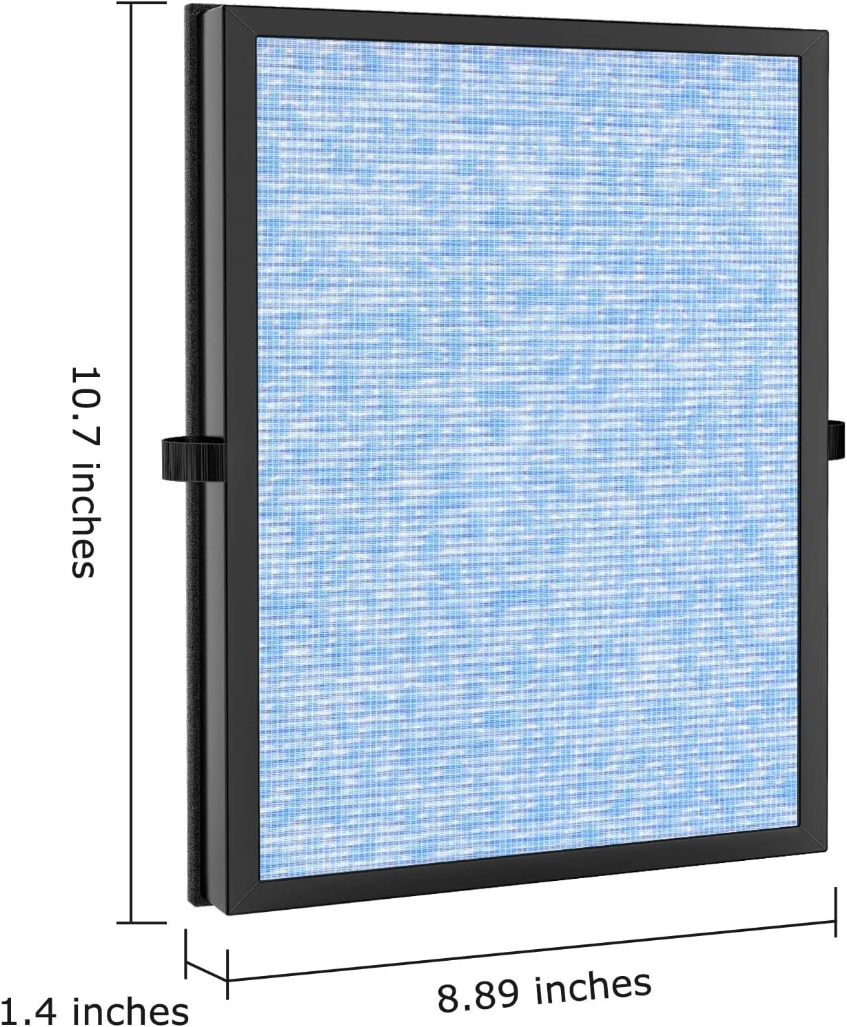 MK04 Replacement Filter, 2 Pack Compatible with MK04 MG04JH Air Purifier, Air Filter H13 True HEPA Filter for Dust, Pet Dander, Smoke for Bedroom, Home, Office (Green)