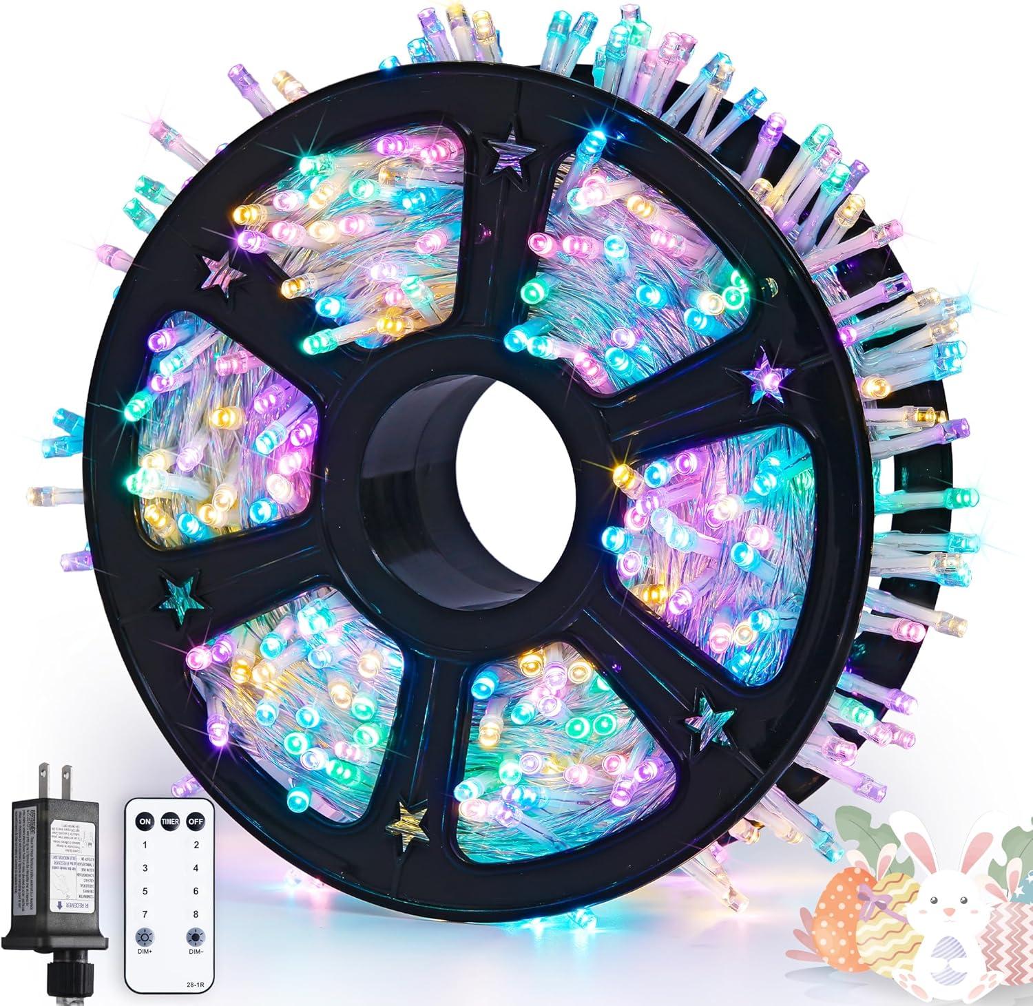 168FT Warm White LED Outdoor Christmas Fairy Lights