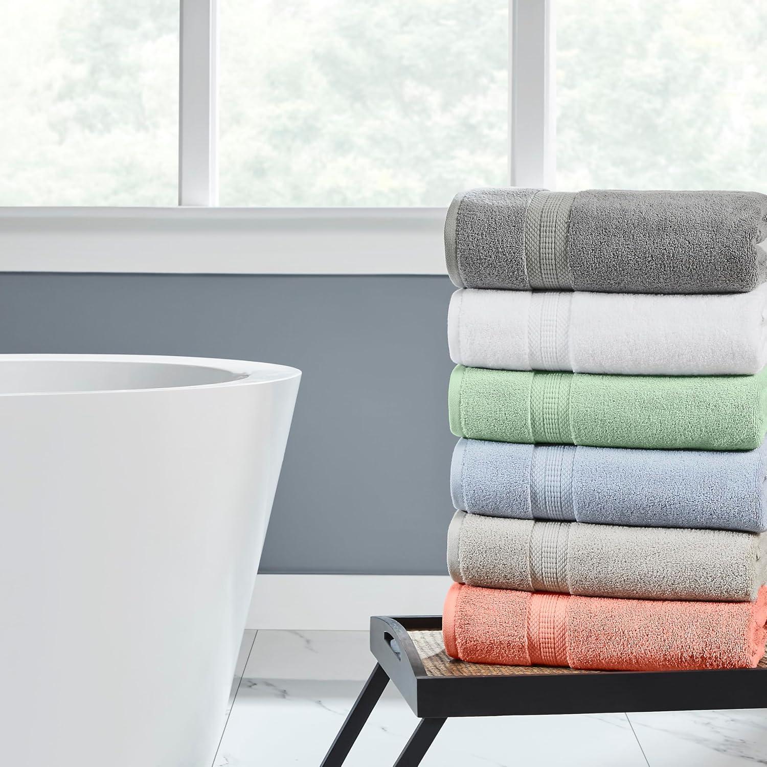 Modern Threads 6-Piece Rayon from  Towel Set - Ultra Soft & Absorbent