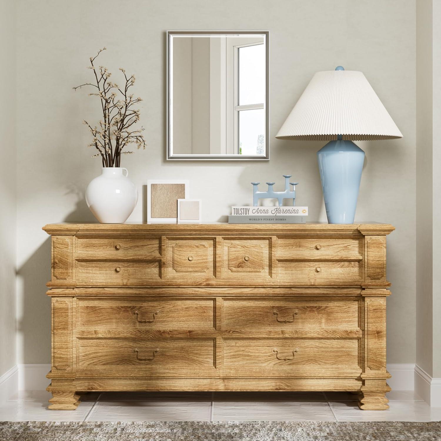 Lohoski Decorative Wall Mirror Beveled Design, Bathroom Vanity Mirror Accent Mirror Finish