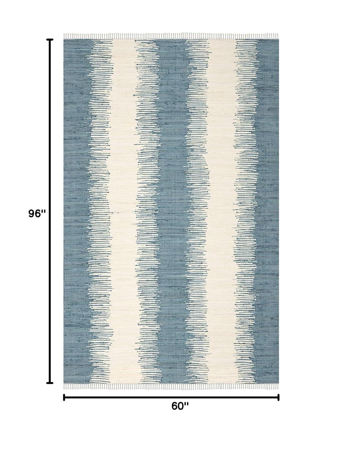 Montauk MTK751 Hand Woven Indoor Area Rug - Blue - 5'x8' - Safavieh