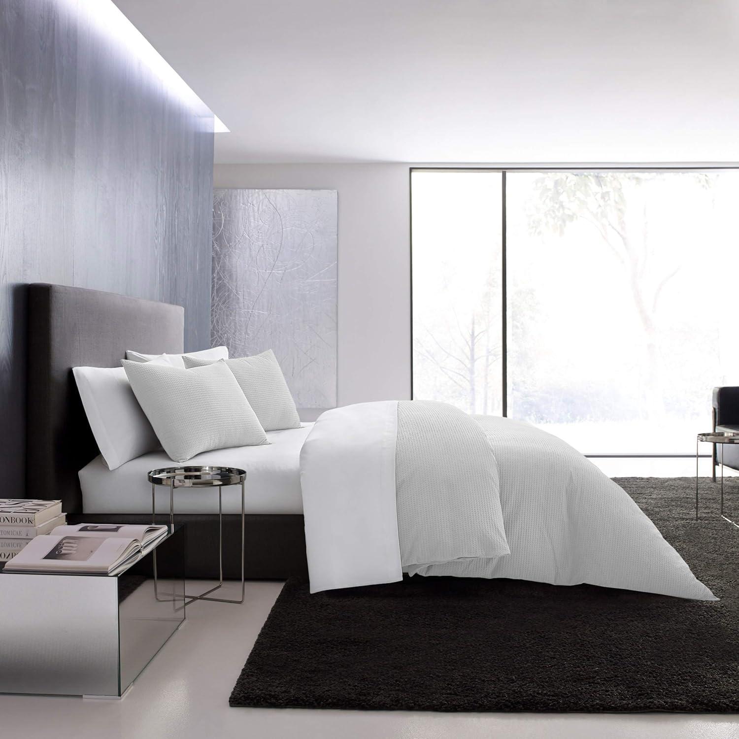 Vera Wang Vera Wang Waffle Pique Solid Cotton Comforter Set