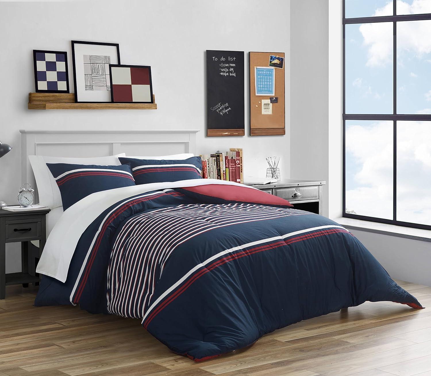 Nautica Nautica Mineola Cotton Navy Comforter Set