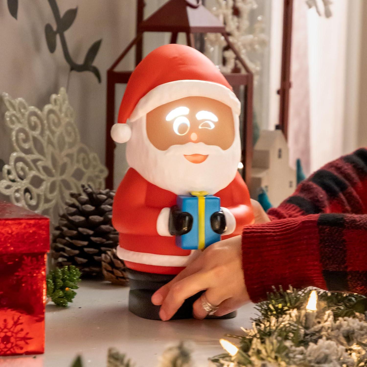 Animated Santa Claus with LED Projector and Speaker