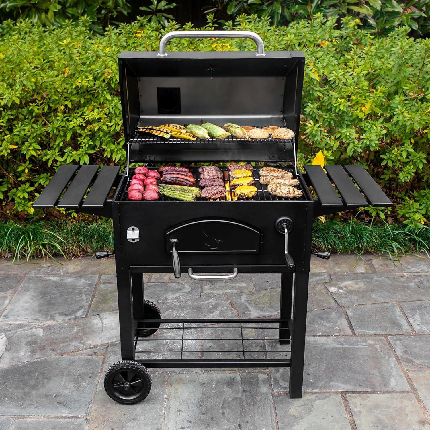 Char-Griller 54'' W Barrel Charcoal Grill
