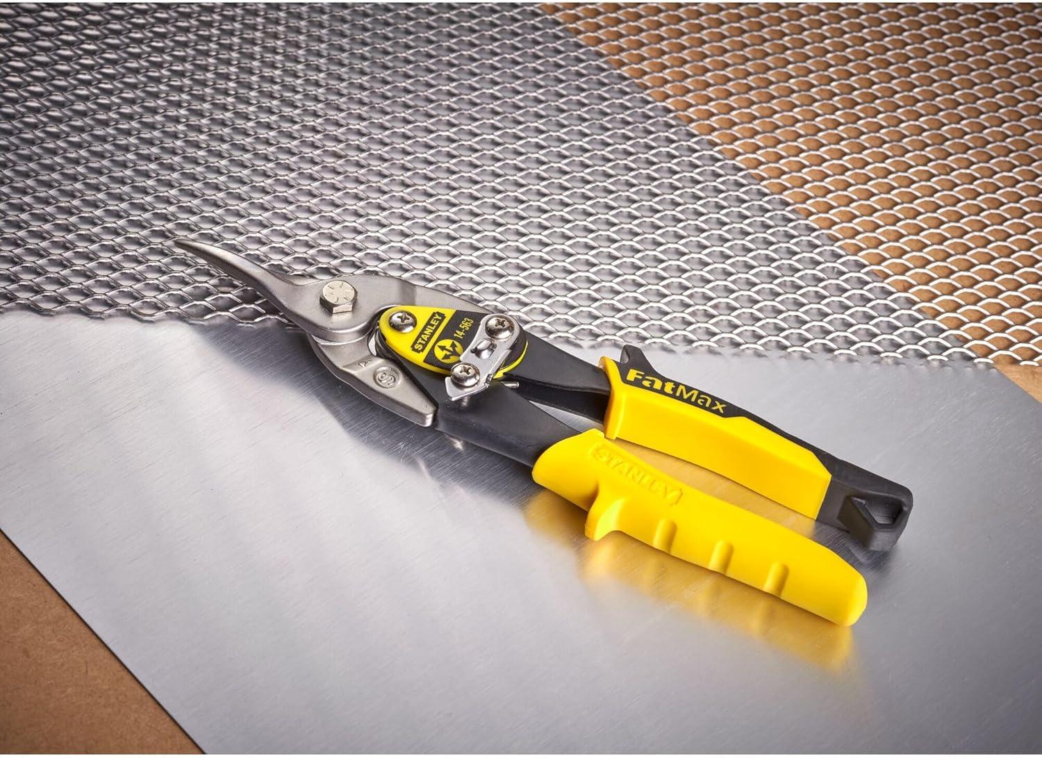 STANLEY - Yellow Aviation Snips Straight Cut 250mm (10in)
