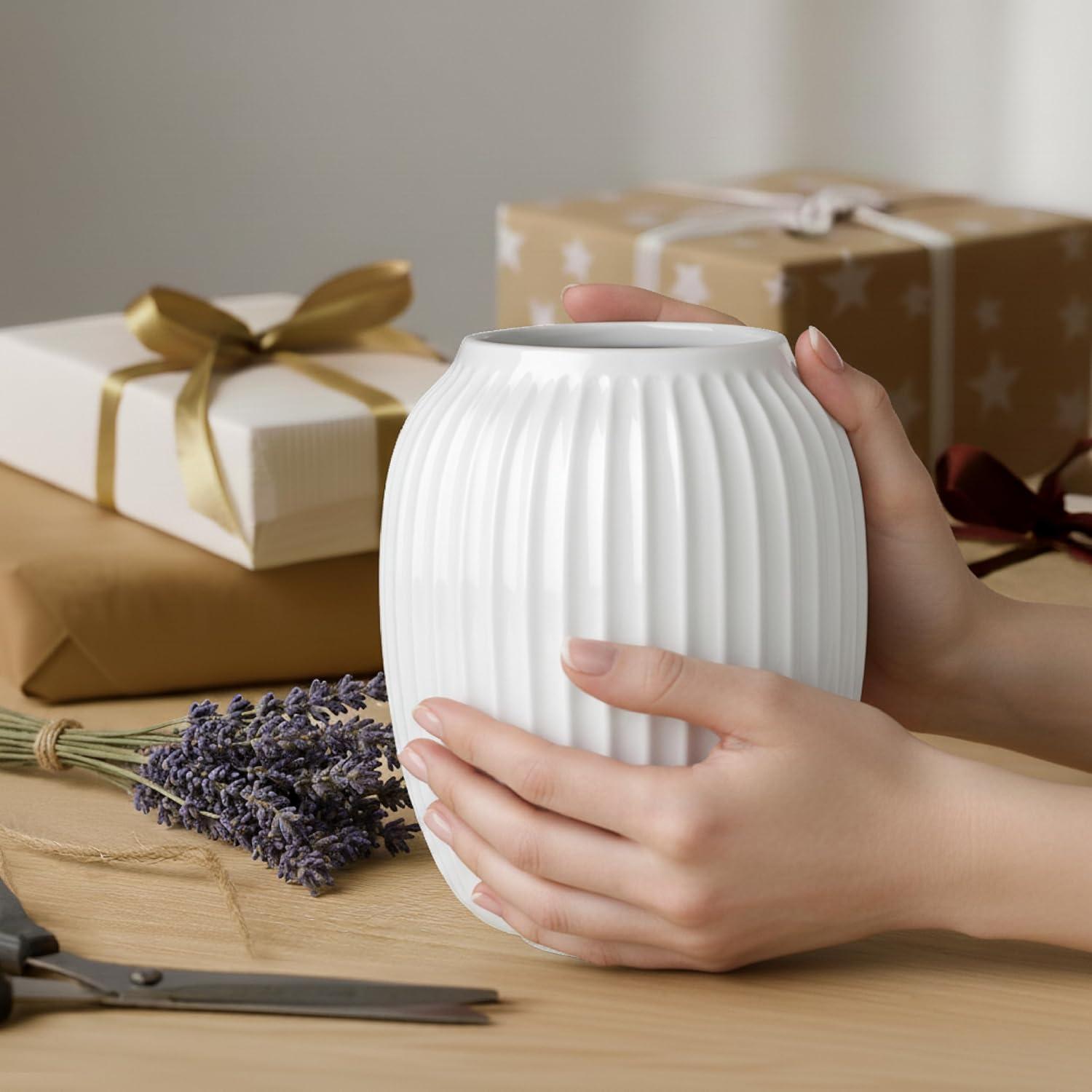 Kähler Hammershøi Porcelain Table Vase