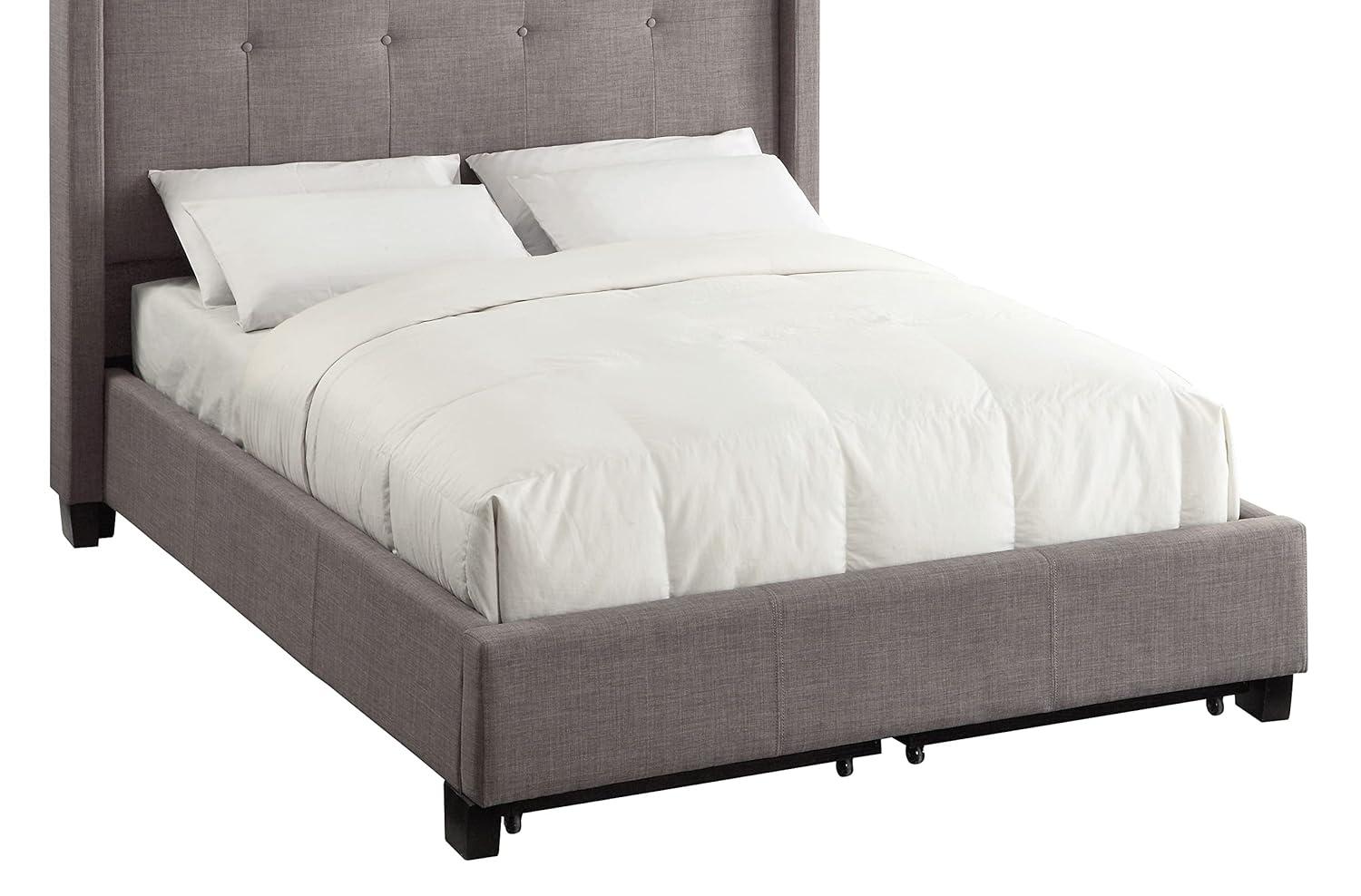 Geneva - Madeleine Dolphin Upholstered Panel Storage Bed