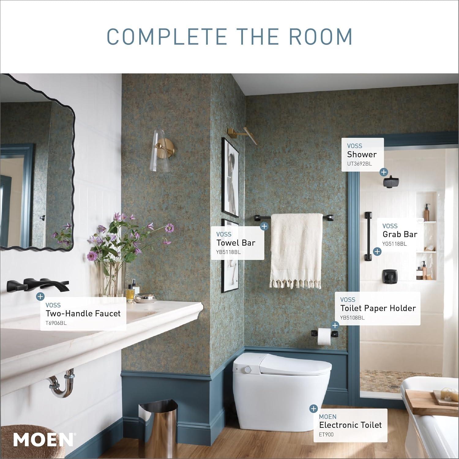 Moen Voss Stainless Steel Transitional Bathroom Grab Bar