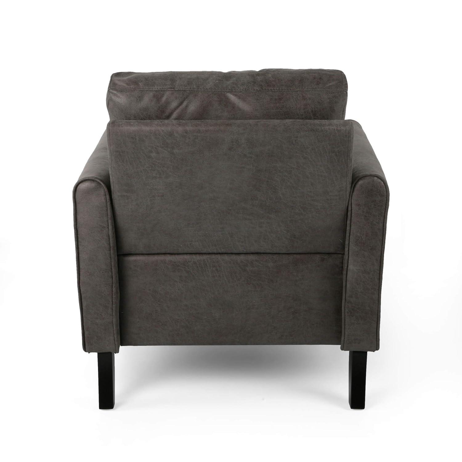 Blithewood Contemporary Club Chair Slate - Christopher Knight Home: Upholstered Accent, Polyester Fabric, Hardwood Frame