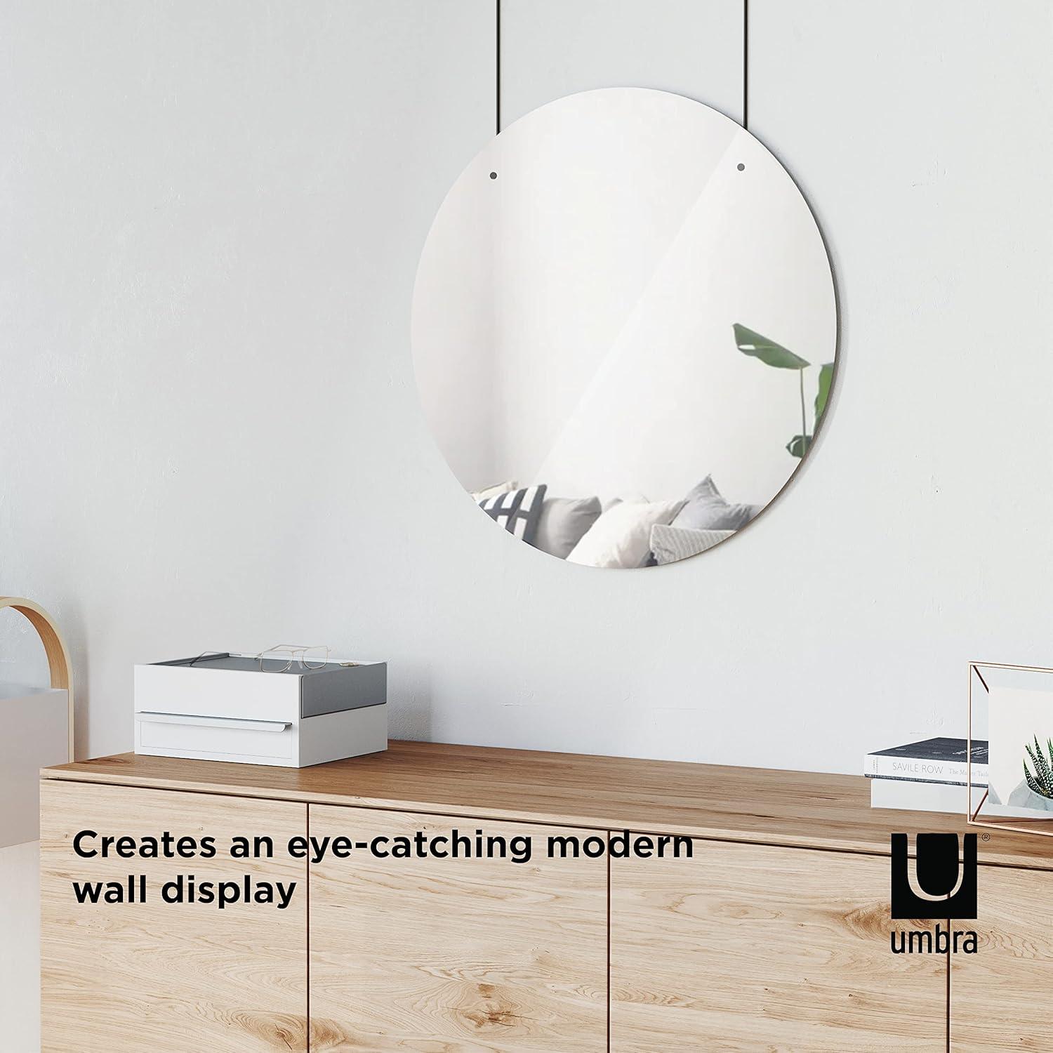 Exhibit 26" Round Frameless Eco-Friendly Wall Mirror