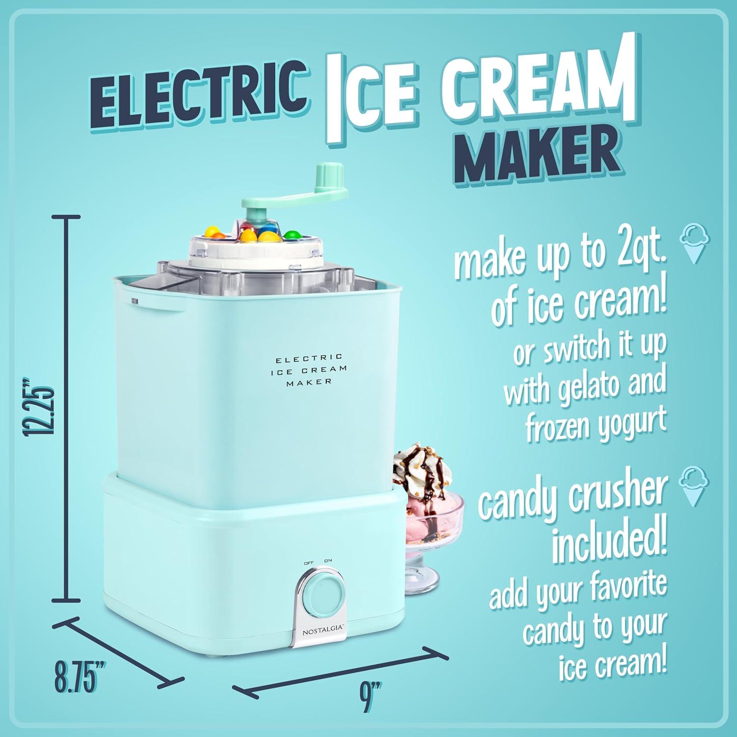 Nostalgia Nostalgia Electric Ice Cream Maker With Candy Crusher