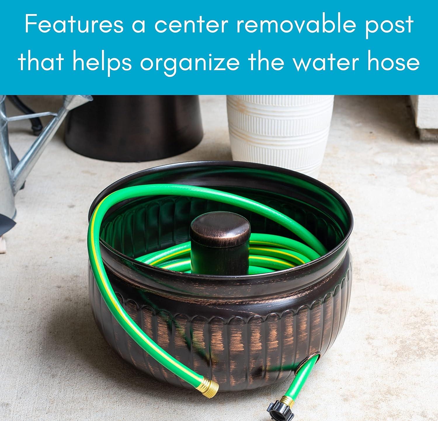 BirdRock Home Metal Container Hose Pot