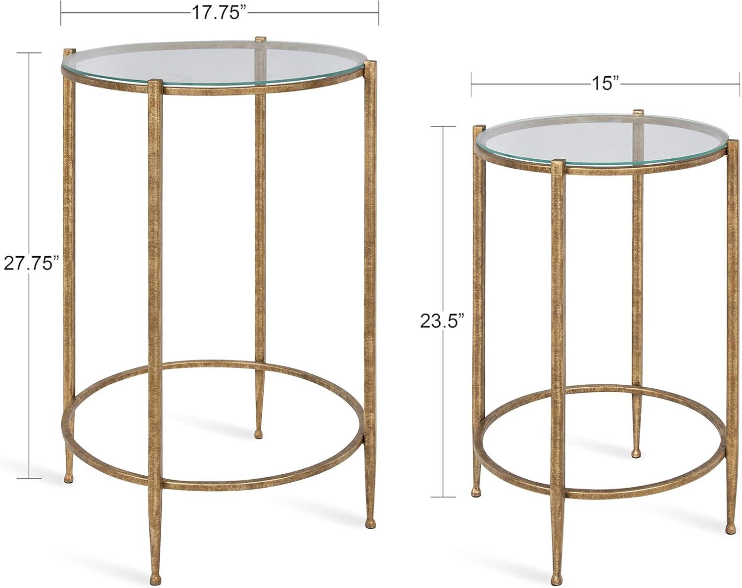 Kate and Laurel Solange Two-Piece Nesting Tables