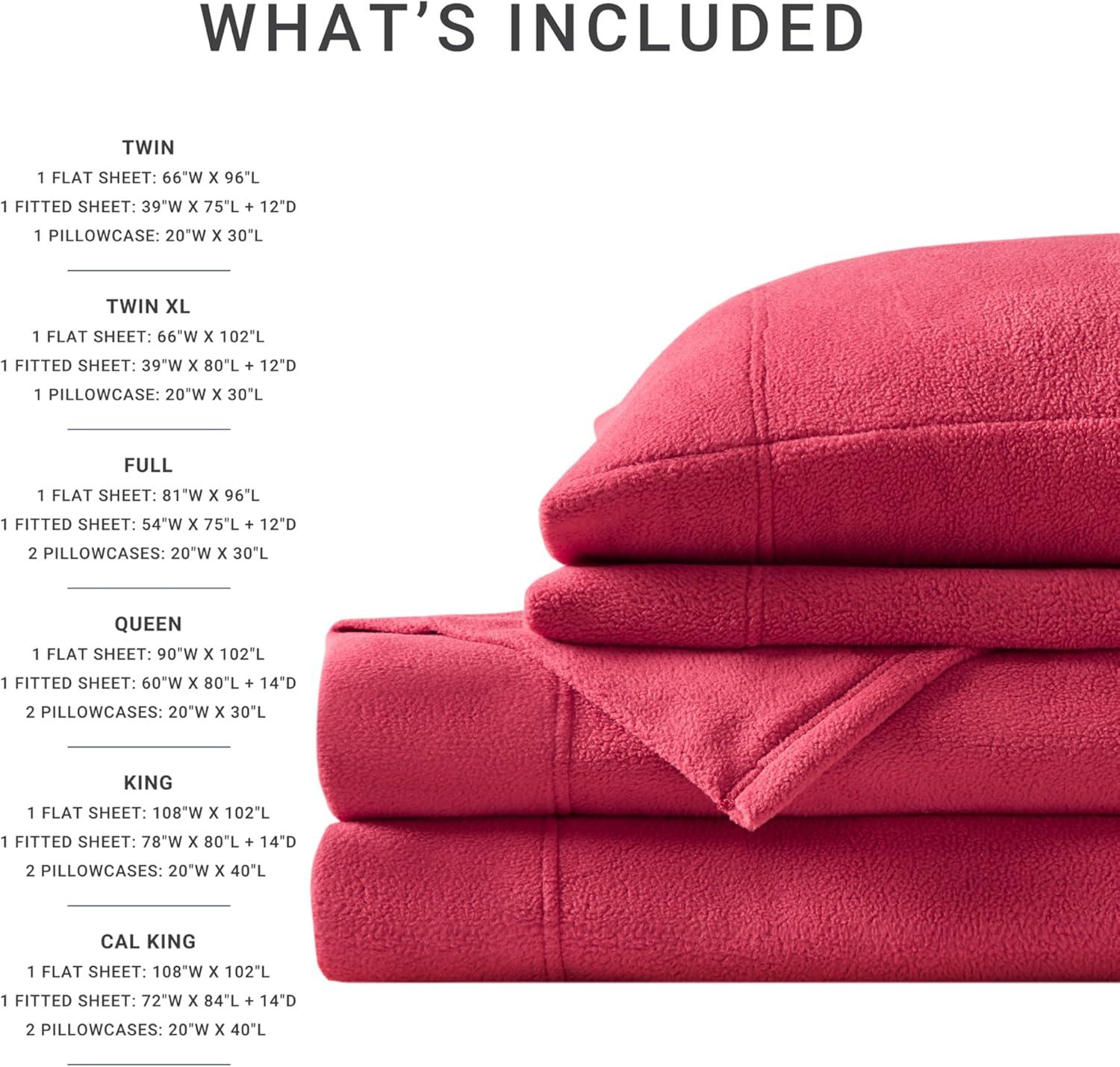 Madison Park Micro Fleece Sheet Set