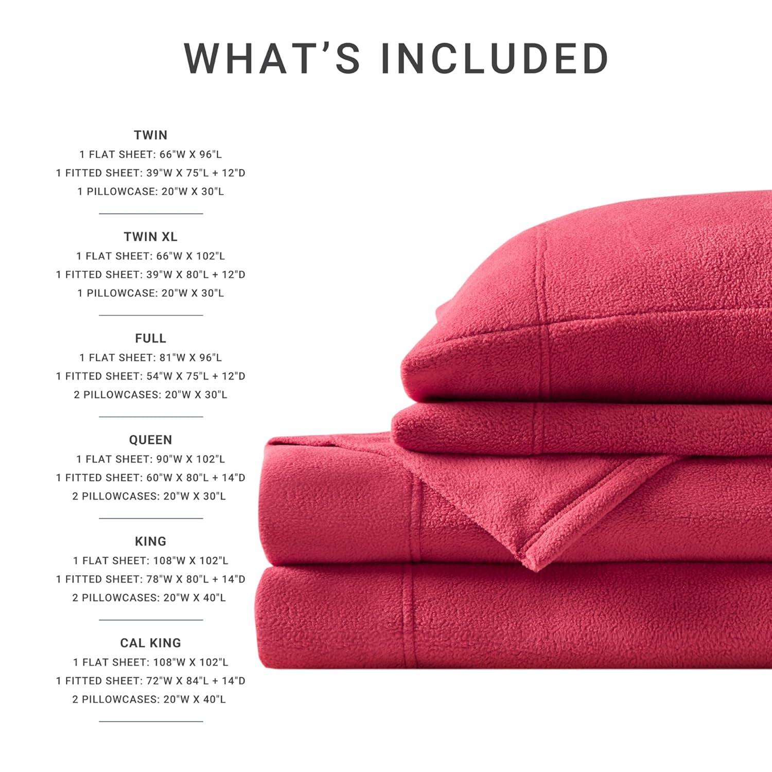 Madison Park Micro Fleece Sheet Set