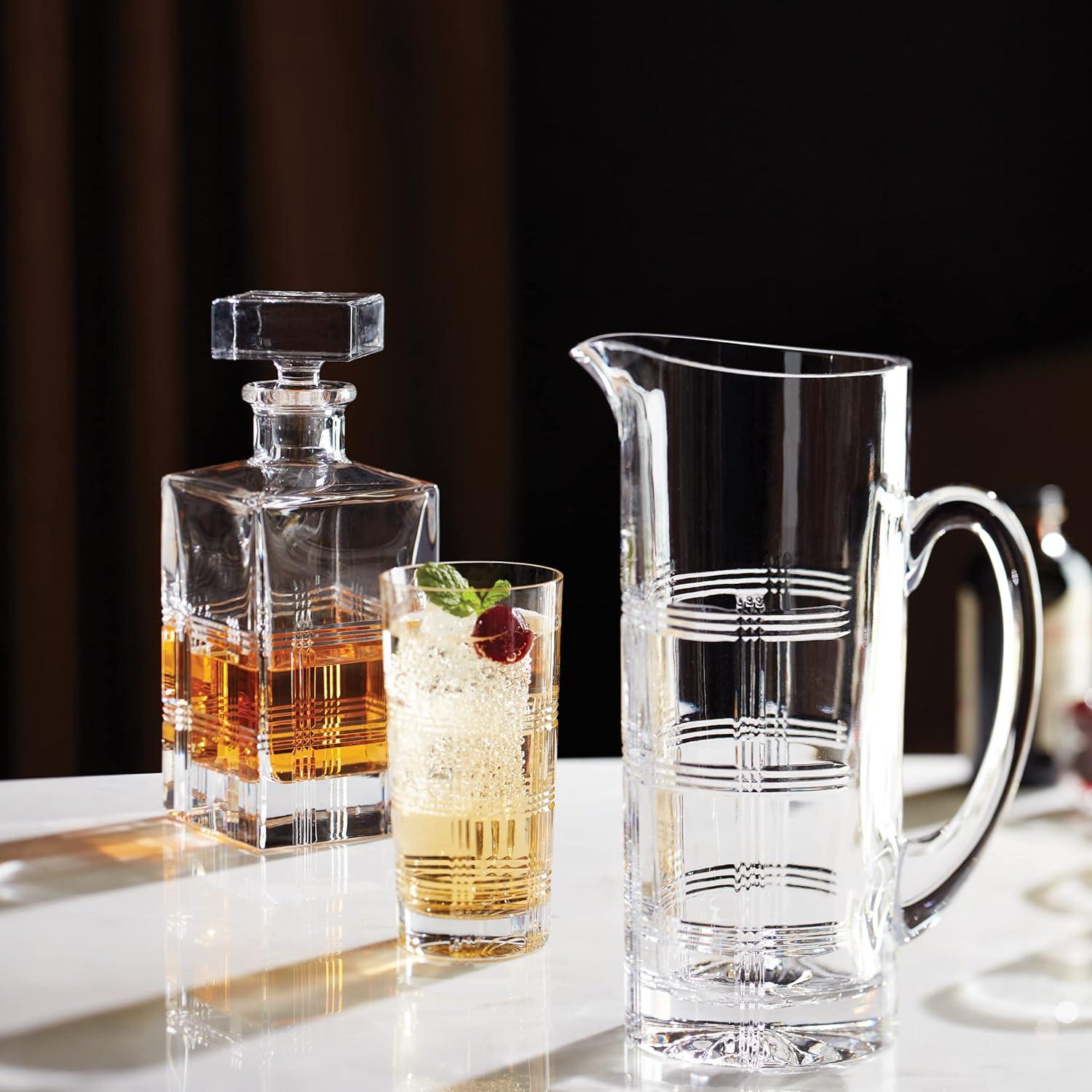 Hudson Clear Hand-Cut Crystal Pitcher