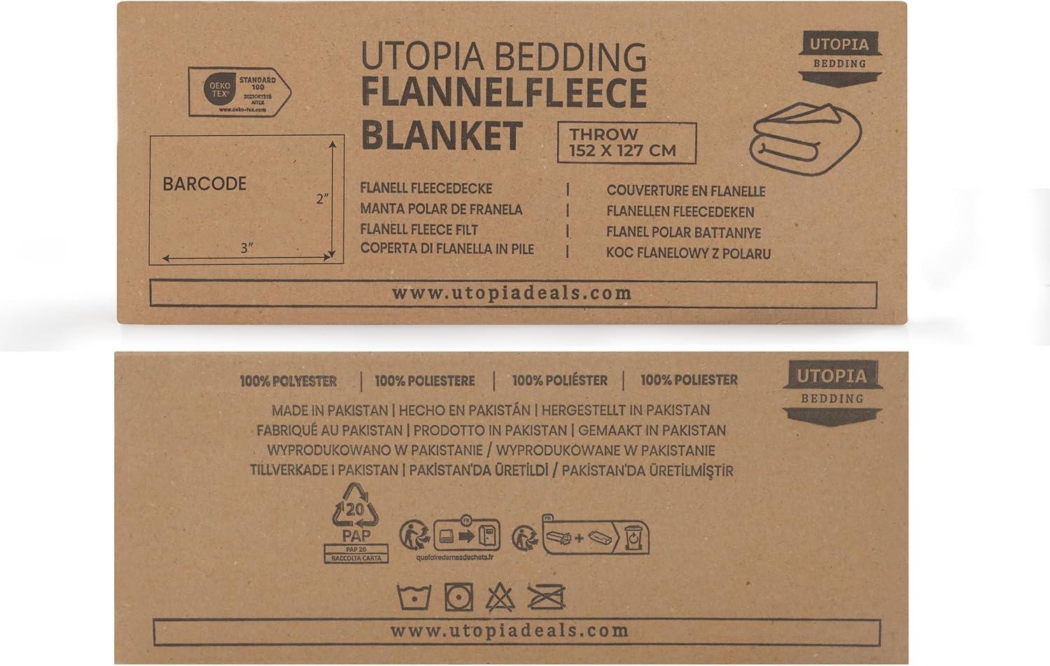 Utopia Bedding Fleece Blanket Throw Size Forest Green 300GSM Luxury Anti-Static Fuzzy Soft Microfiber Blanket for Couch, Sofa and Bed (60x50 Inch)