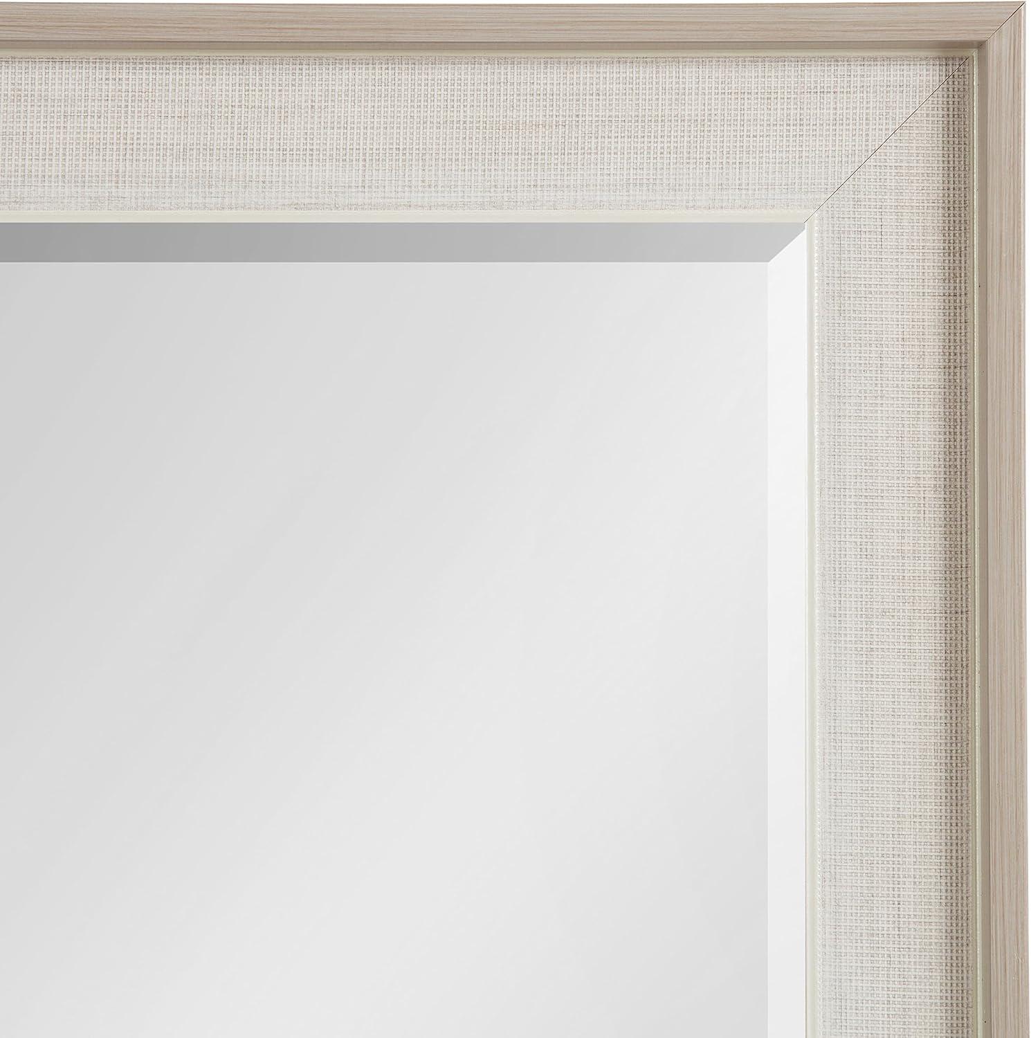 Kobert Rectangle Wall Mirror Natural - Kate & Laurel All Things Decor