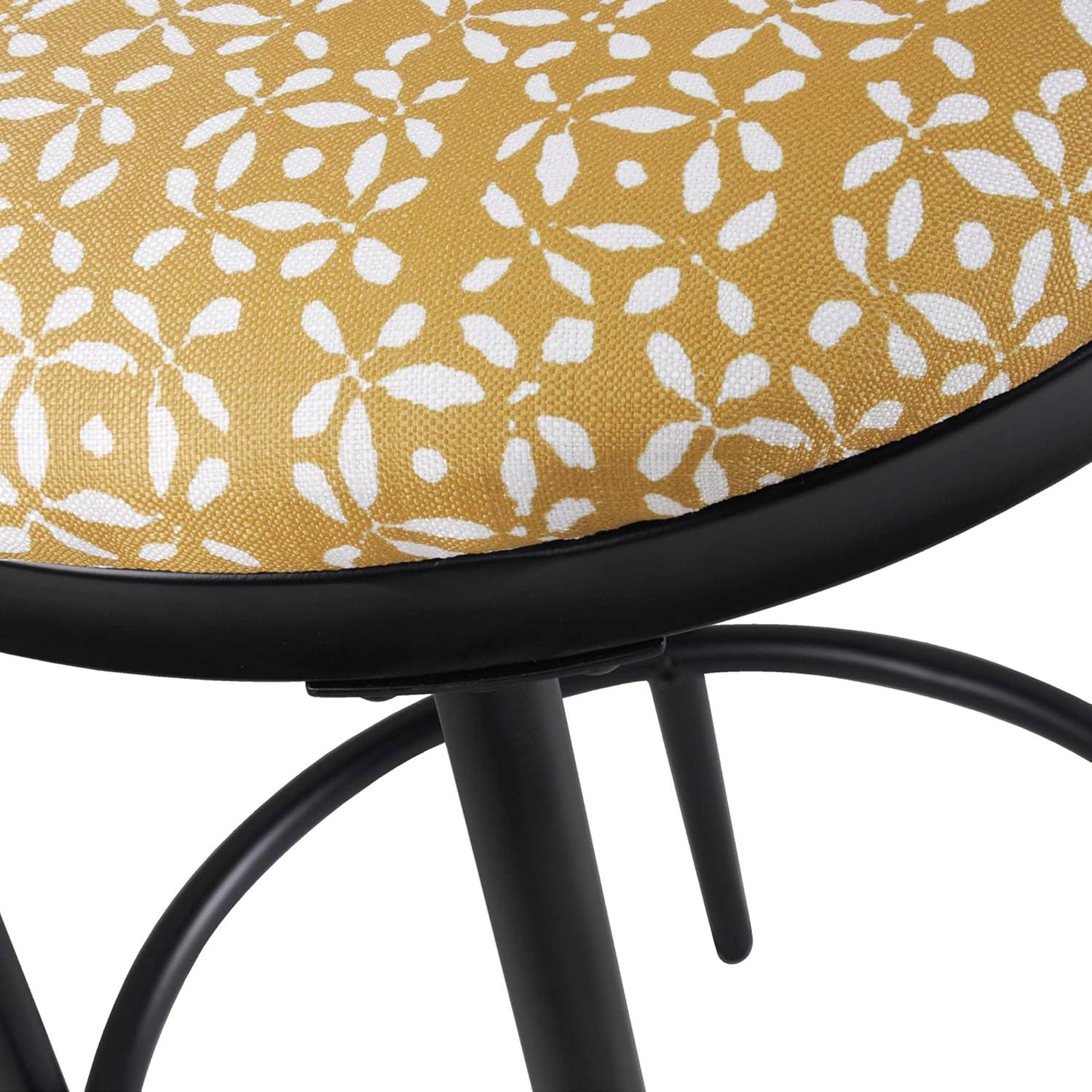 Upholstered Metal Barstool - HomePop