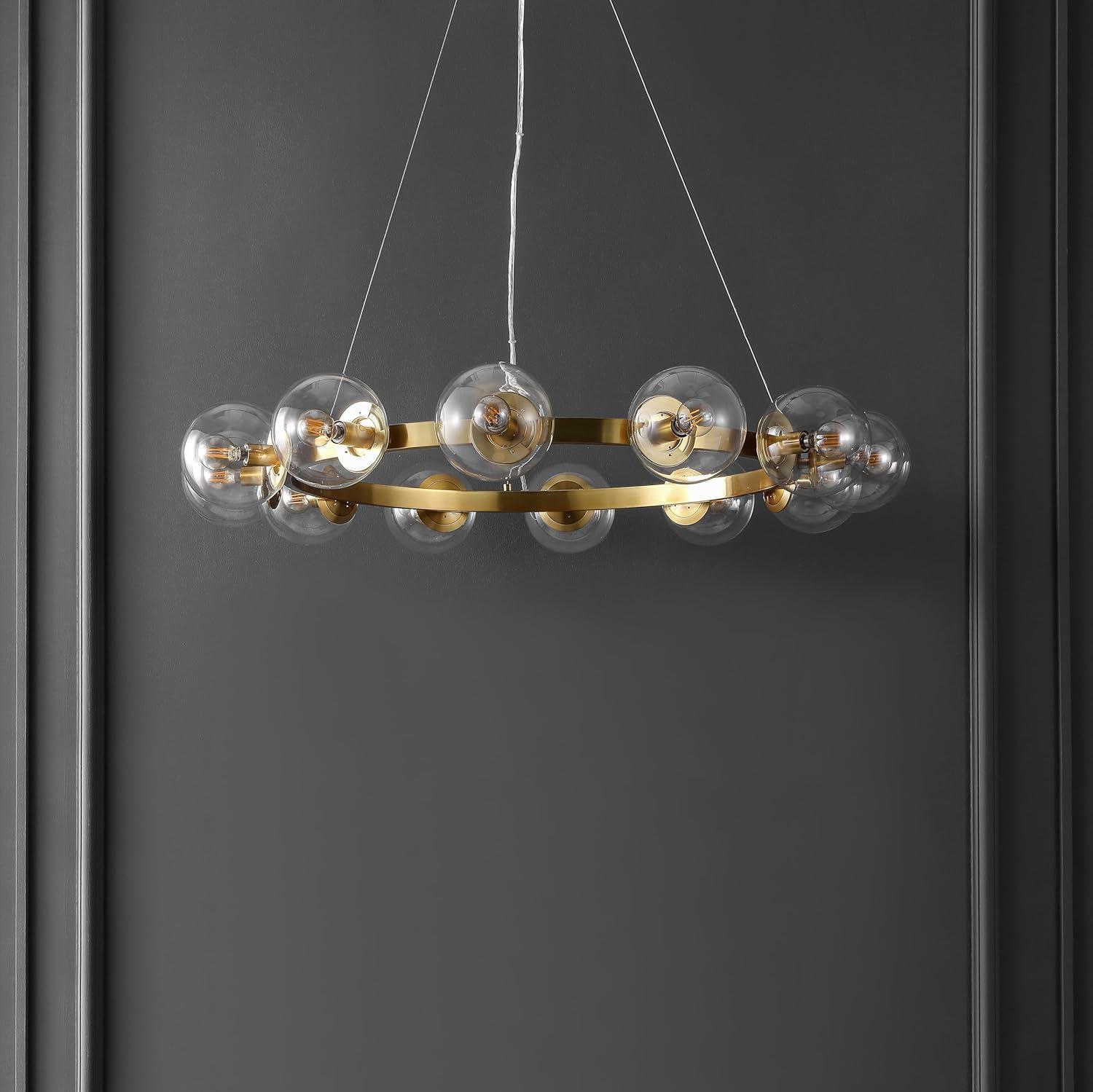 Rylian 12 Light 38" Chandelier - CHA4063 - Brass - Safavieh