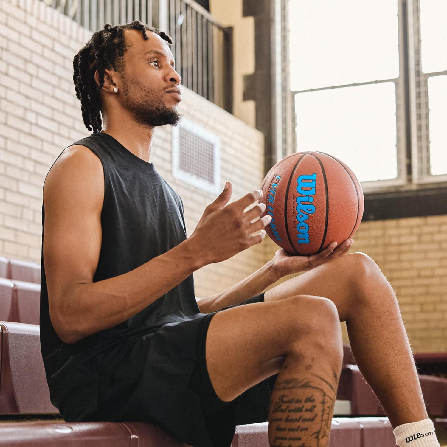 Wilson 28.5'' Evolution Game Basketball - Scarlet
