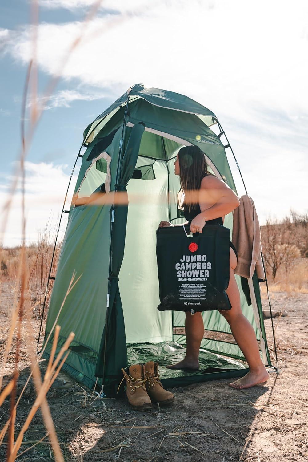Stansport Solar Heated Jumbo 5 Gal Camper's Shower