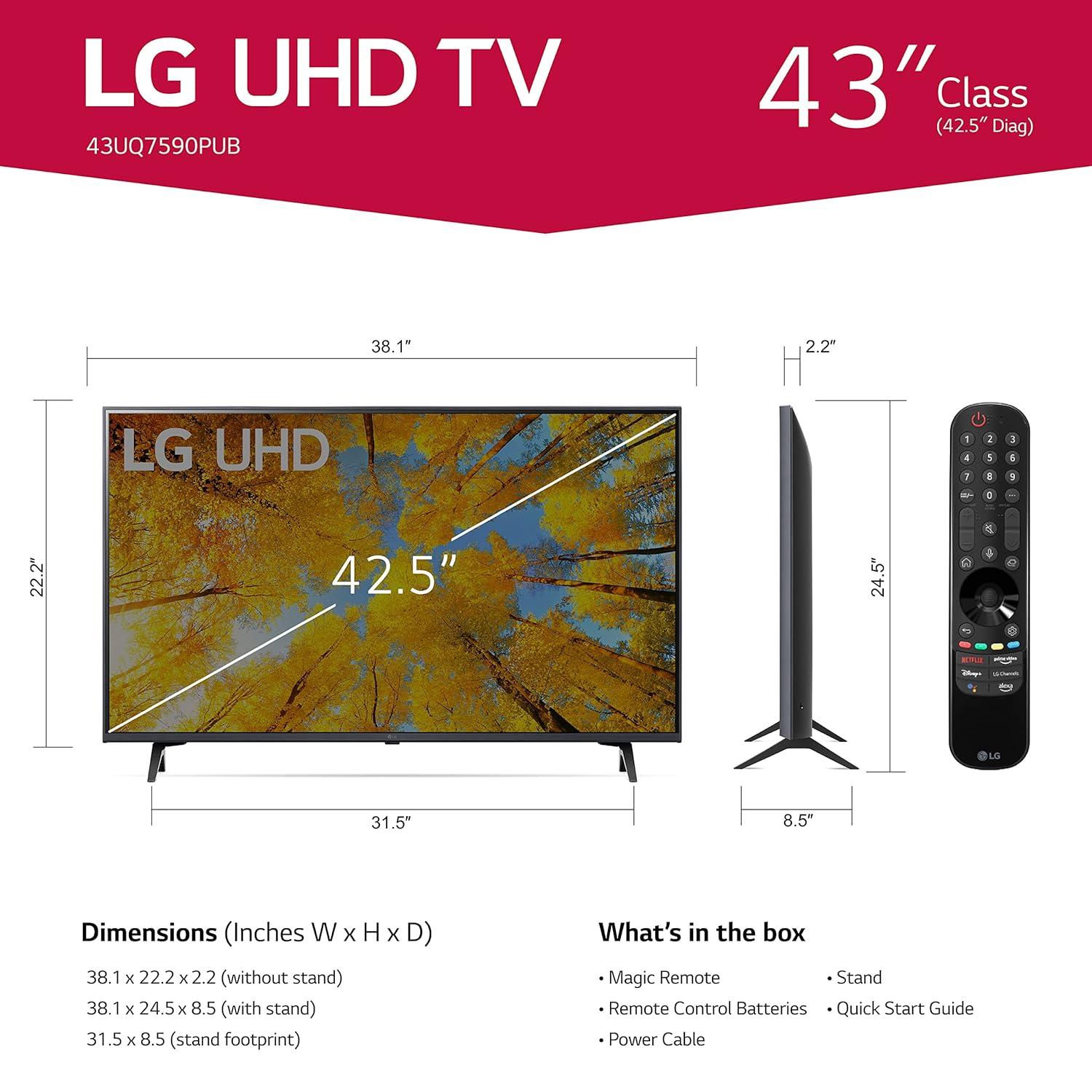 LG 43&#34; Class 4K UHD Smart LED TV - 43UQ7590PUB