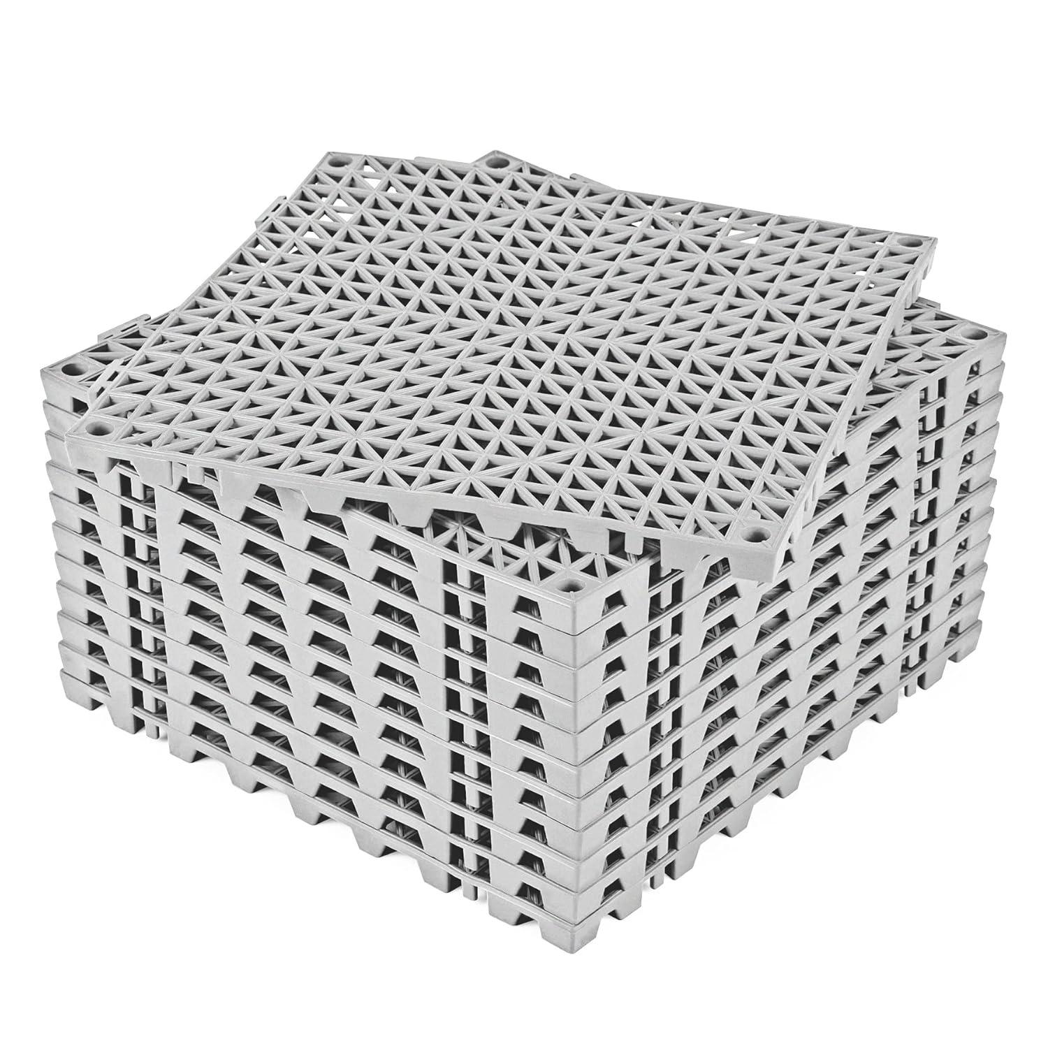 VEVOR 12" x 12" Outdoor Deck Tiles (Set of 12)