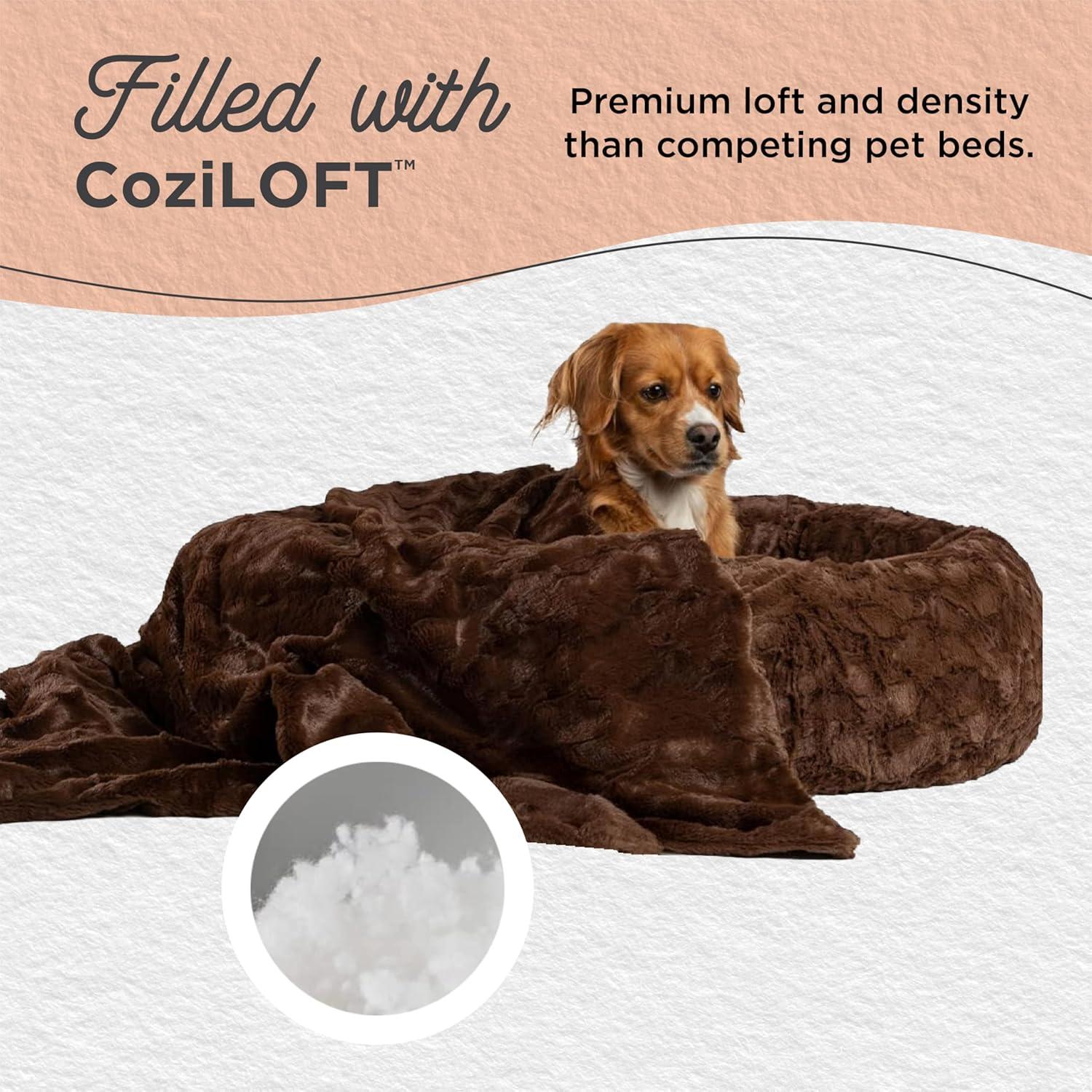 Best Friends By Sheri Best Friends by Sheri Bundle The Original Calming Lux Donut Cuddler Pet Bed/Throw