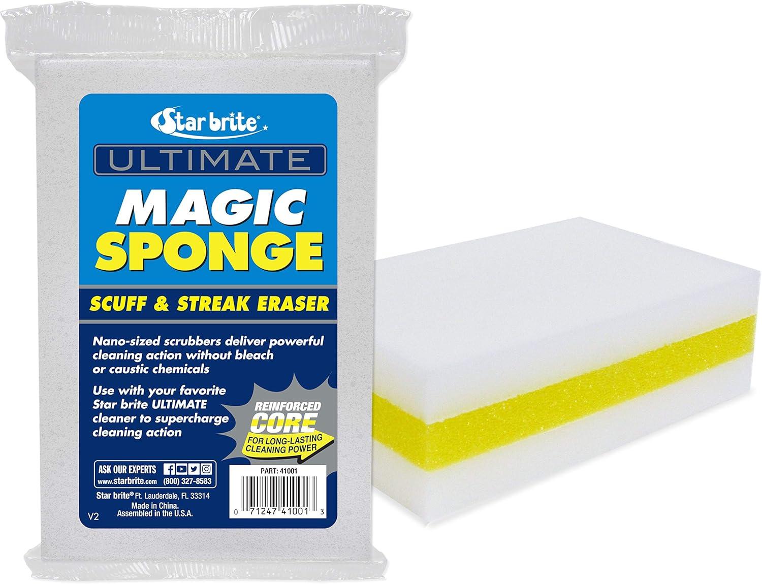 Durable Magic Sponge Eraser 2-Pack for Boats and Homes