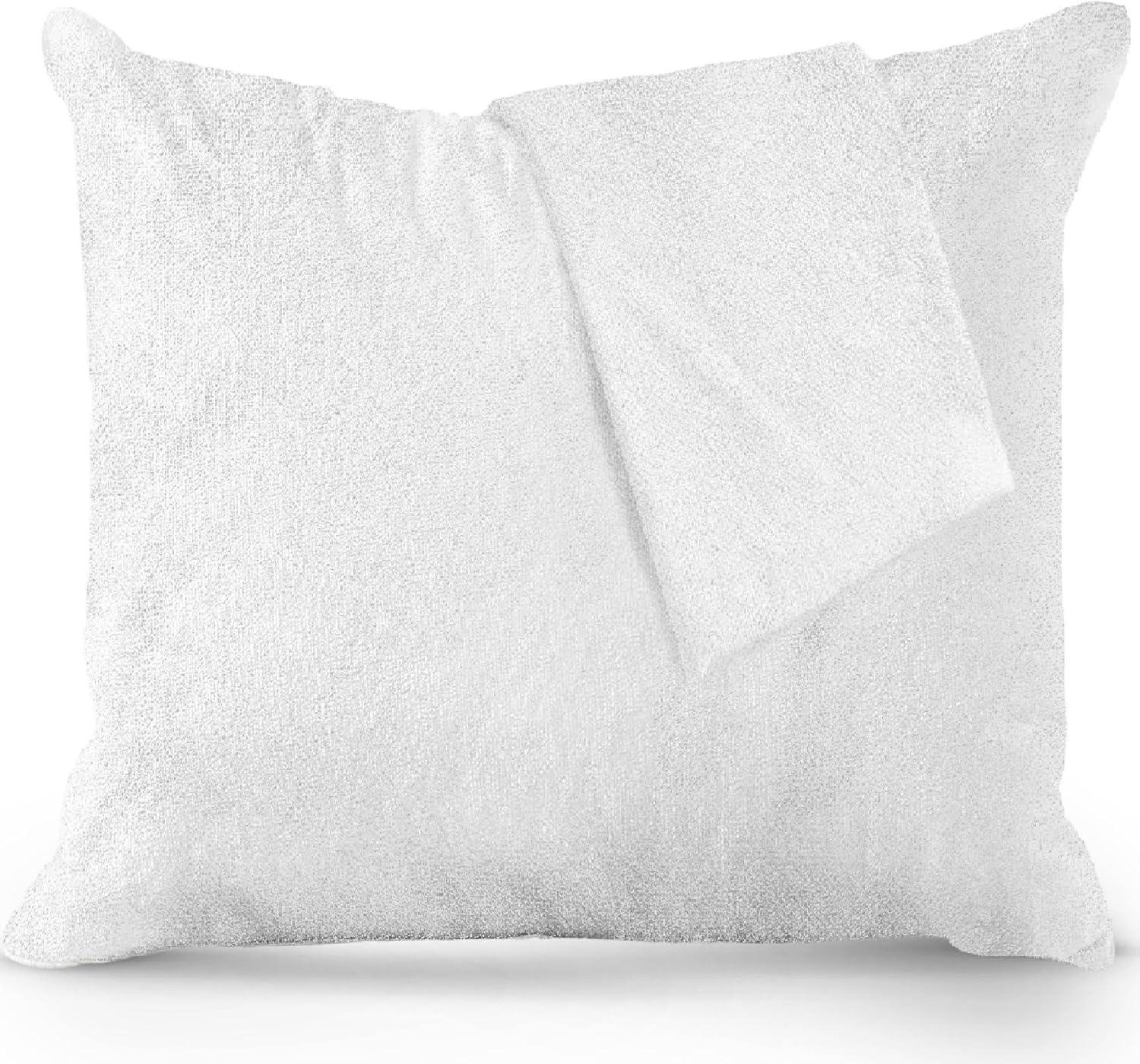 Continental Bedding Feather Proof and Waterproof Luxury Zippered Bamboo Viscose Pillow Protectors Pack of 1 Euro Size 24x24 Inch