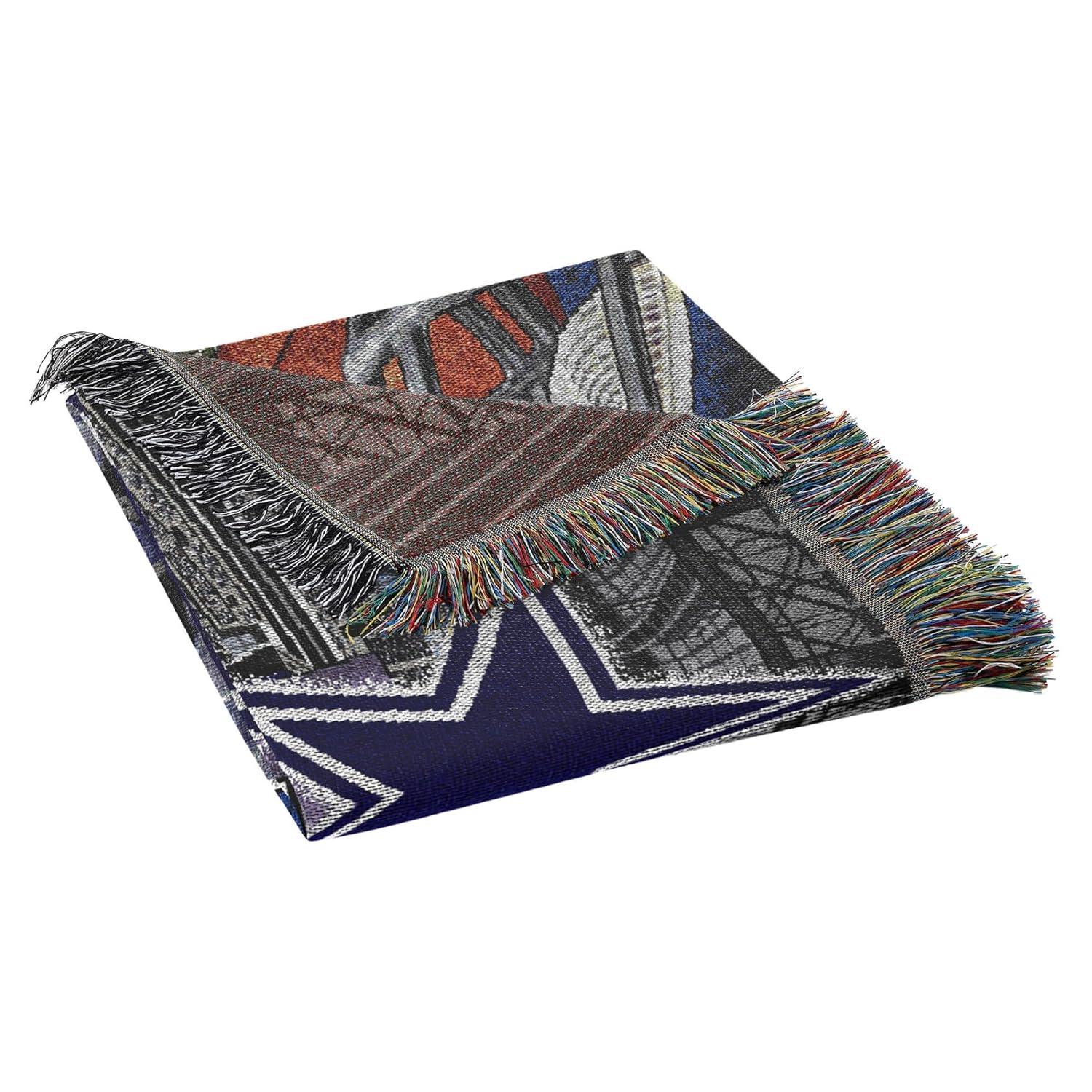 Northwest NFL Dallas Cowboys Unisex-Adult Woven Tapestry Throw Blanket, 48" x 60", Home Field Advantage